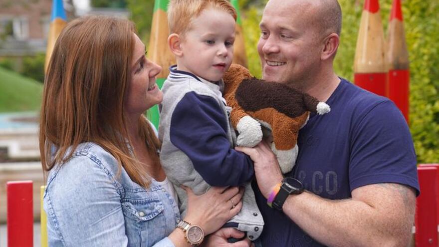 Julie, Billy and Aaron at the Mencap Children's Centre