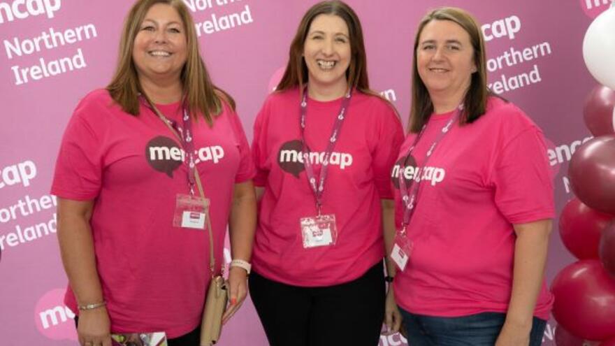 3 ladies fundraising for Mencap NI